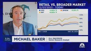 Retail stocks should continue their strong run in 2024 says D.A. Davidsons Michael Baker
