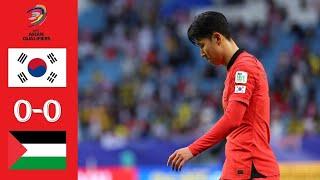 South Korea vs Palestine 0-0 Highlights  World Cup 2026 Qualifiers Asia