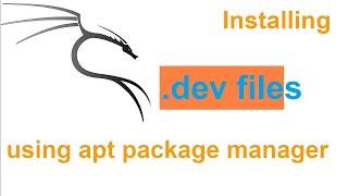 Installing deb file using apt package manager in linux  apt  Kali linux