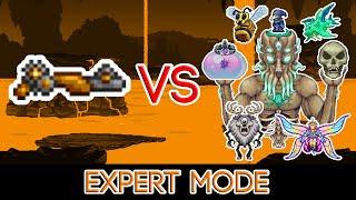 Terraria 1.4.3.6 - Clockwork Assault Rifle vs ALL Bosses Expert Mode