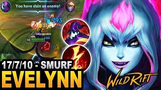 WILDRIFT EVELYNN GAMEPLAY ON MY SMURF ACCOUNT