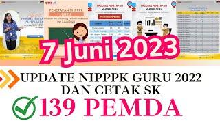 Update NIPPPK guru sudah di ACC Per 7 Juni 2023 di 139 Pemda Kanreg 5 kanreg  4 dan Kanreg 8