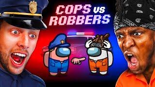 SIDEMEN AMONG US COPS VS ROBBERS ROLES