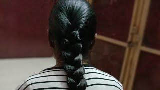 Routine Lightly oiling hair and knots