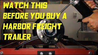 How to repack bearings on a Harbor Freight Trailer