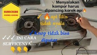 Cara Mudah Service Kompor gas Rinnai 2 tungku