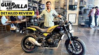 Royal Enfield Guerrilla 450 Detailed Review  On Road Price  Mileage  Specs  Features & More