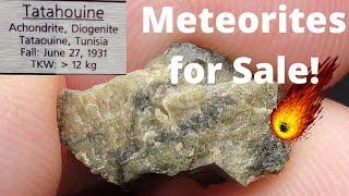 Tatahouine Meteorite for Sale ️ Diogenite Achondrite Witnessed Meteor