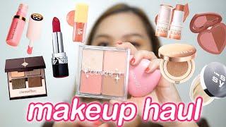 MAKEUP HAUL AFFORDABLE AND HIGH-END  TRENDING PRODUCTS ON TIKTOK beginner makeup shopee haul