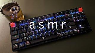 Creamy Thock ASMR Typing Mechanical Keyboard Sounds Gateron Red Switches  No Talking 耳かき  해주세요