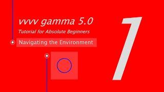 vvvv gamma - Tutorial for Absolute Beginners of VL 1. Navigating the Environment