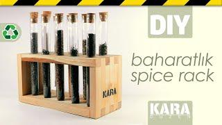 Ahşap Tüp Baharatlık Yapımı  How to Make a Spice Rack - #DIY