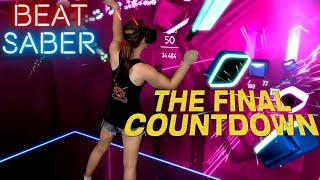 Beat Saber  Final Countdown by Europe Expert  Mixed Reality