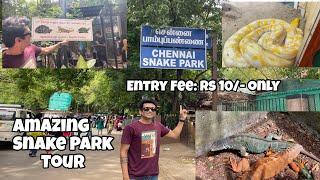 Snake Park Tour  Chennai Snake Park  Iguanas  Snakes  Python  Chennai Vlog Part -3  Reptile’s