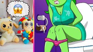 Dolly and Pomni React to INSIDE OUT 2 and DIGITAL CIRCUS Animations  TikTok Funny Videos # 195