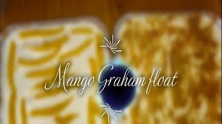 Homemade Mango Graham Float