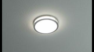 LED Ceiling Light Fixture Installation --Light Emitting Diode-with 4 preinstalled ceiling wires