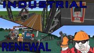 Индустриальный декор и механизмы  Обзор мода Industrial renewal  Minecraft 1.12.2