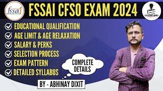 FSSAI Recruitment 2024  Central Food Safety Officer CFSO  Full Information  FSSAI Vacancy 2024
