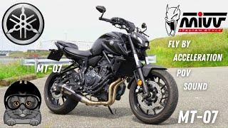 Yamaha MT-07 Mivv delta race 2024  Fly by Acceleration & POV