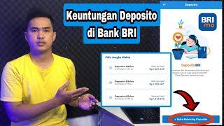 Keuntungan Deposito di Bank BRI  Daftar Via BRImo