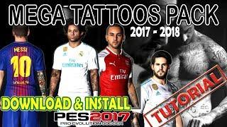 PES 2017 TATTOS PACK 2017 - 2018 Download & Install Tutorial