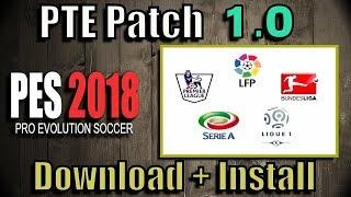 PES 2018 PTE Patch 1.0  Download + Install on PC