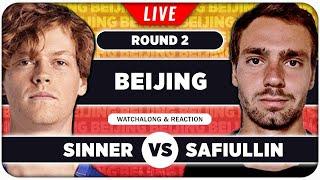 SINNER vs SAFIULLIN ● ATP Beijing 2024 ● LIVE Tennis Watchalong Stream