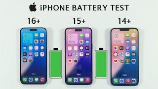 iPhone 16 Plus vs 15 Plus vs 14 Plus Battery Test  Battery Life Drain Test