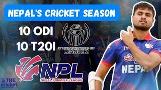 Nepals Upcoming Busy Cricket Season  10 ODIs & 10 T20Is  Full Schedule Update