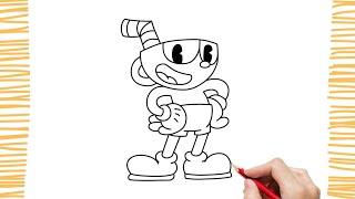 COMO DESENHAR O CUPHEAD  PASSO A PASSO 