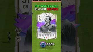 91 future stars icon CANNAVARO player review ea fc 24 #shorts #short #eafc24