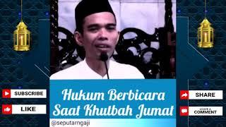 HUKUM BERBICARA SAAT KHUTBAH JUMAT