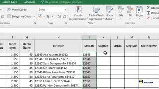 Excel Metin Fonksiyonları - Birleştir - Kırp - Soldan - Sağdan - Parçaal - Değiştir - Metneçevir