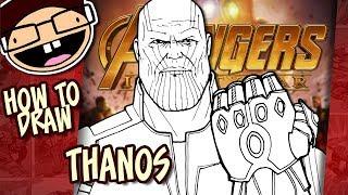 How to Draw THANOS Avengers Infinity War  Narrated Easy Step-by-Step Tutorial