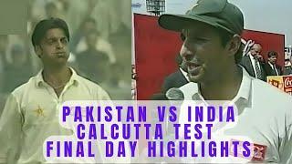 Pakistan vs India  Calcutta Test Match 1999  Final Day  Highlights   Asian Test Championship 