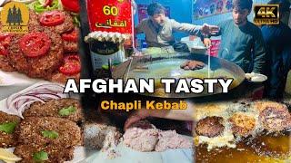 The Art of Chapli Kebab in Kabul Afghanistan 4k