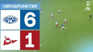 Molde 6 - 1 Fredrikstad - Høydepunkter