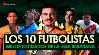 TOP 10 futbolistas más valiosos de la Liga Boliviana en 2024