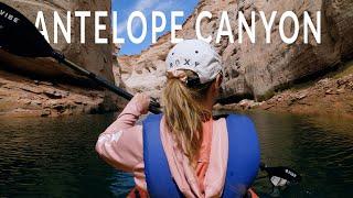 Kayaking to Antelope Canyon from Lake Powell