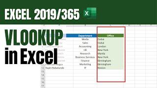 How to use VLOOKUP in Excel - Excel 2019Excel 365