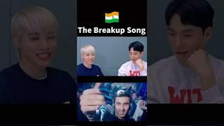 Korean singers’ reaction to a special Indian club music video dancing with headset#thebreakupsong