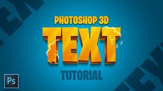How to Make 3D Text in Photoshop EASY - Tutorial by EdwardDZN
