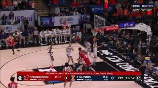 AJ Storr Highlights vs. Illinois  Wisconsin Basketball  03172024