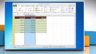 How to subtract Dates in Excel