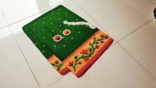 Haldi Kumkum Rangoli  Haldi Kunku Rangoli  Easy Rangoli