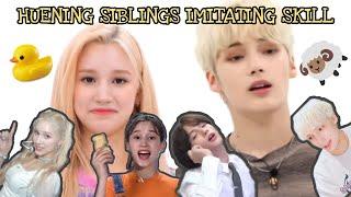 TXTKep1er휴닝카이휴닝바히에 Huening Siblings Imitating & Impersonating Skills Compilation