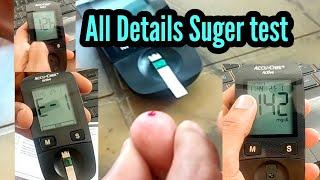 Sugar test accu chek active