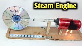 How to make steam engine at home very easy  How to convert energy into electricity  free energy