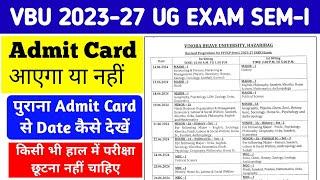 VBU SEM I 2023-27 Exam Update   VBU Exam Update 2024